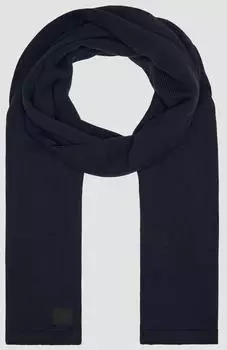 s.Oliver Gestrickter Schal mit Merinowolle blau 2152291.59D1.
