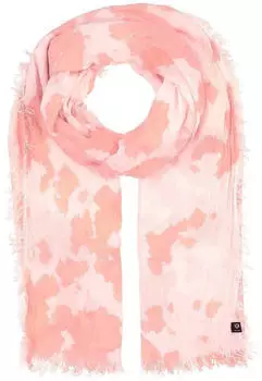 Fraas Stola Viskosemischung für Damen 87 x 194 cm Sommerschal mit marmoriertem Muster Lobster (623105-327)