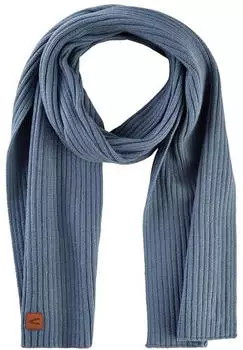 Camel Active Herren Schal aus einem Baumwoll-Kaschmir-Mix (407500-4V50) blau