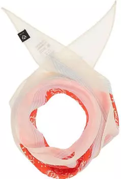 Fraas Damenschal Seidentuch Diamond Shape Paisley 100% Seide 33 x 120 cm Poppy Red (612024-364)