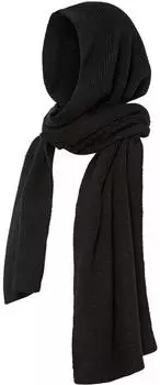 bonprix Kapuzenschal mit Glitzereffekt schwarz