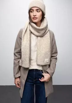 Street One Frauen Schal mit Woll-Anteil Beige (A57284816630A)