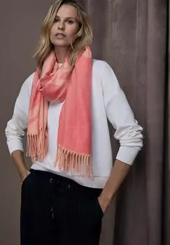 Street One Frauen Cosy Jacquard Schal Orange (A57301927375A)