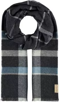Fraas Herren- kariert aus Kaschmir 35 x 180 cm Perfekt für Herbst & Winter Plaid-Muster Made Germany Navy (627603-590)