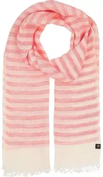 Fraas Damen 100% Leinen gestreift leicht Sommer 60 x 180 cm French Red (609058-368)