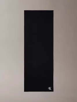 Calvin Klein CK Fine Rib Scarf black