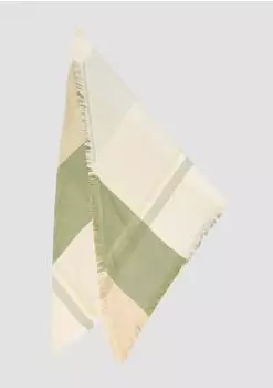 s.Oliver Karierter Schal olive mehrfarbig 2176690.79N9.