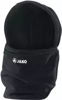 Jako 1293-08-Junior, JAKO Halstuch mit M&uuml;tze (Neckwarmer, 100% Polyester) schwarz -