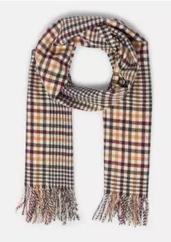 Comma Softer Fransen-Schal mit Karo-Muster beige (2171751.81N3)