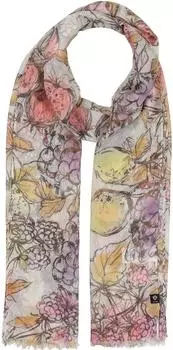 Fraas Damen Sustainability Edition recyceltes Polyester Früchte Print 50 x 180 cm Smoky Grape (640071-469)