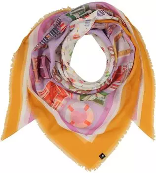 Fraas Damen Tuch Sustainability Edition maritimes Strandhäuschen Design recyceltes Polyester Smoky Grape (640077-469)