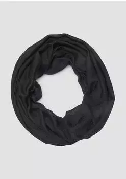 s.Oliver Loop-Schal aus Webware schwarz 2175270.9999.