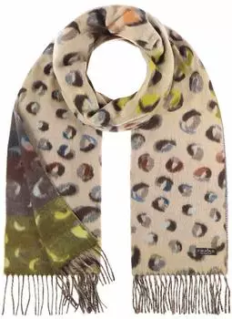 Fraas Colour Leo Cashmink Damenschal Winterschal Fransenschal Damen mit Fransen Herbst-Winter Winter beige