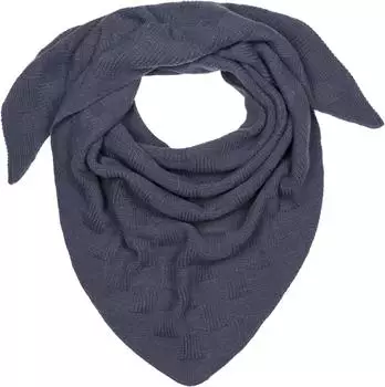 styleBREAKER Strick-Dreiecktuch Schachbrett-Muster, Damen, dunkelgrau, 80% Viskose 20% Wolle (01020047)