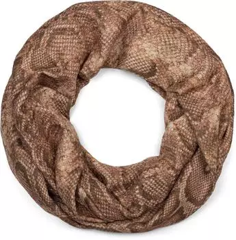 styleBREAKER Loop-Schal Schlangen-Muster Glitzer Damen