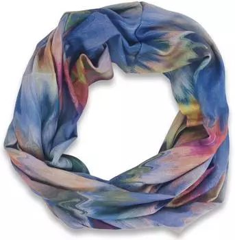 styleBREAKER Schlauchschal Aquarell-Wellenmuster Viskose, Damen