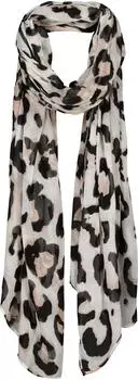Monari Schal mit Leoprint, biscotti (410446)