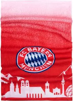 FC Bayern M&uuml;nchen Multifunktionstuch M&uuml;nchen Skyline, rot, Kinder (30611)