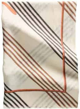 Marc O'Polo Schal aus Leinen-Organic-Cotton-Mix, Damen, medium braun (29195944-0)