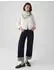 Opus Plissiertes Satintuch mit Polka Dot Print, light cotton