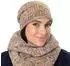 Seeberger Hats Damina Lurex Strickschal gelb, Damen (One Size)