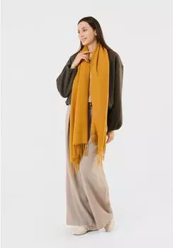 Codello Schal mit Fransen, gelb, Damen, 80% Polyester 20% Viskose (45512836-0)
