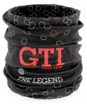 Brisa Multifunktionstuch GTI Design, Sechseck, schwarz, Unisex (GTIBD01)