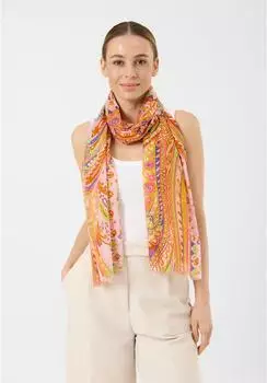 Codello Schal aus Baumwolle mit PaisleyMuster gelb