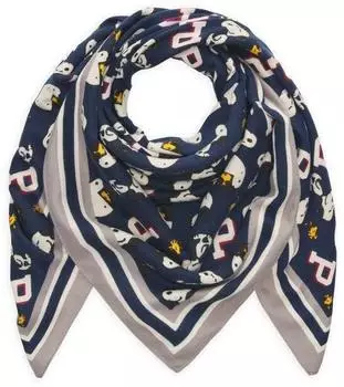 Codello Tuch Snoopy & Woodstock dunkelblau 120x120cm (62T0065)