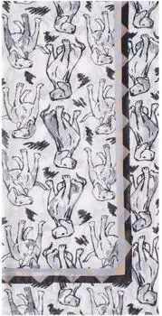 Codello Printed Scarf Polyester/Viscose Dog (Gry2)