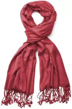 styleBREAKER Schal mit Fransen, unifarben, Viskose, Damen (01012035)