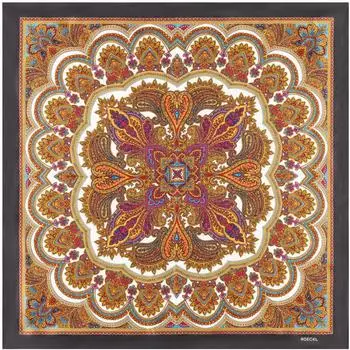 Roeckl Fine Paisley Nicky Tuch 53x53cm, mehrfarbig/schwarz