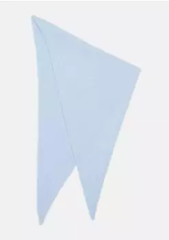 s.Oliver Dreieckstuch aus Strick, hellblau, Damen (2183043.5061)