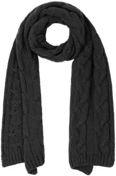 Mc Burn Britta Zopfstrickschal, Damen, schwarz
