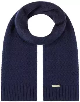 Seeberger Hats Merino Yak Strickschal dunkelblau, Damen