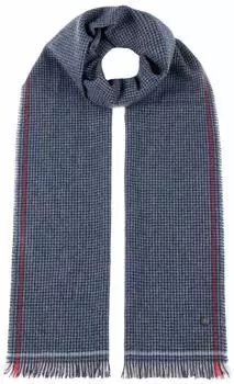Lierys Mini Check Schal Kaschmir/Wolle, dunkelblau, Damen