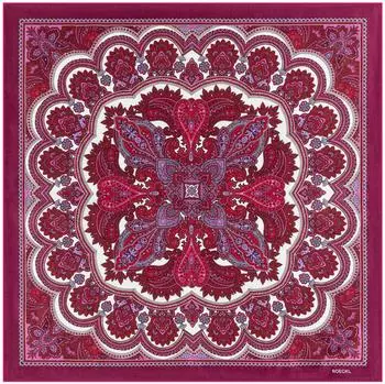 Roeckl Fine Paisley Tuch 53x53 Multi Wine