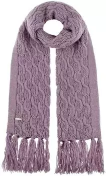 Seeberger Hats Vesina Strickschal mit Fransen, flieder, Damen