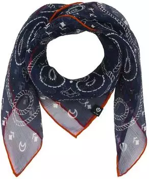 Fraas Nicki Seidenstola Paisley- und Hufeisen-Design, dunkelblau