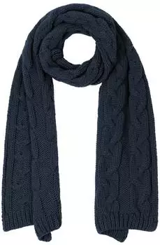 Mc Burn Britta Zopfstrickschal, Damen, blau