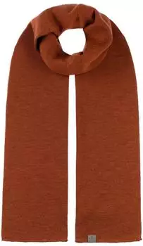 Lierys Fine Merino Strickschal, rost