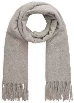 Codello Gewebter Schal mit Fransen, Polyester, grau, 62x195cm