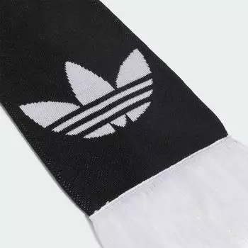 Adidas Adicolor Strickschal, schwarz/weiß, Unisex