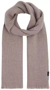 Bugatti Modeschal mit Fischgrät-Design, taupe (630358-860)