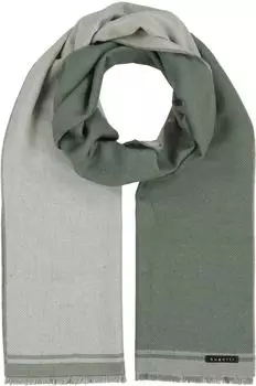 Bugatti Doubleface Scarf grüngrau/creme (630304-770)
