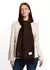 Tom Tailor Wendeschal mit Fransen, java dark brown, Damen