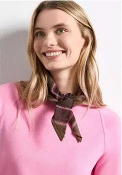 Street One Woven Check Mini Triangle Schal, Karomuster (ONE_SIZE)