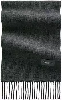 Marc O'Polo Woven Scarf Schurwolle, schwarz, Herren (78590312-0)