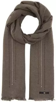Bugatti Schal mit Nadelstreifen-Design, taupe (630349-890)