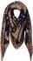 Monari Dreieckstuch Jacquard-Muster tiramisu